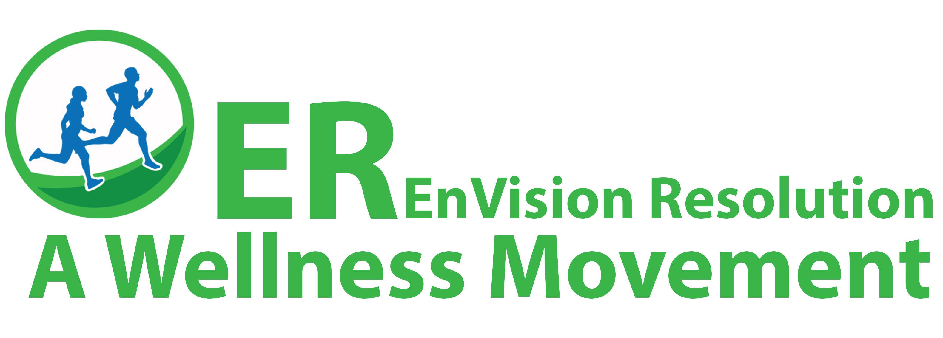 logo-green words with two people running