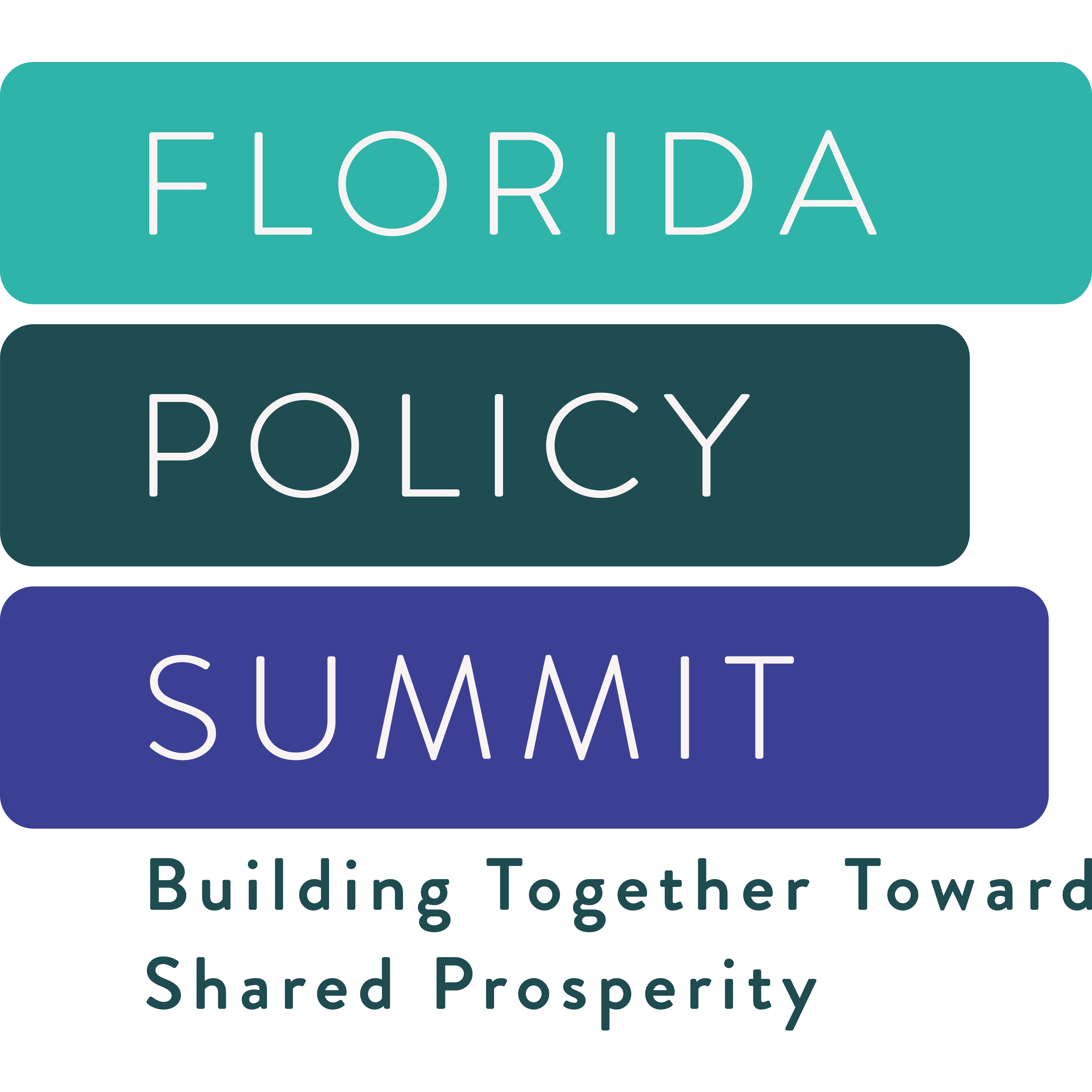 logo, Florida Policy Summit, Building together toward shared prosperity
