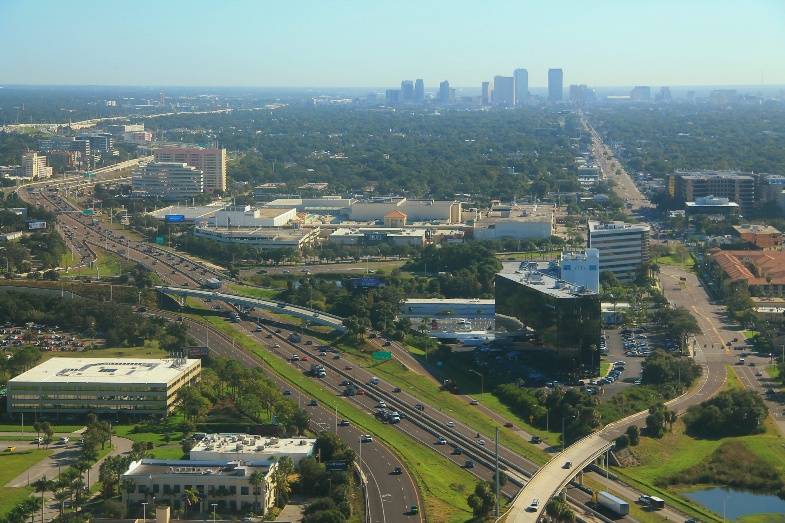 Aerial view of I-275 in Tampa